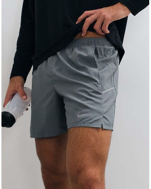 Nike Black Miler Dri-Fit 5Inch Shorts for men