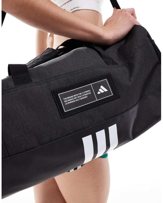Adidas Originals Black Adidas Training Small Duffle Bag