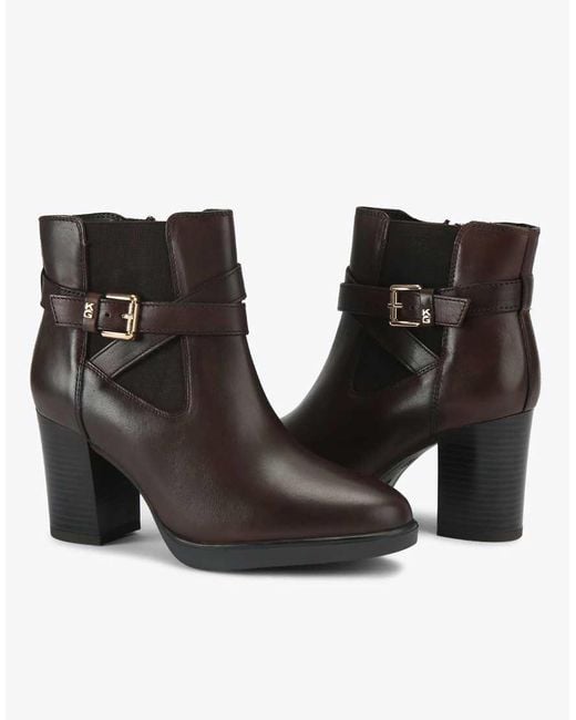 KG by Kurt Geiger Black Sage Mid Ankle Boots
