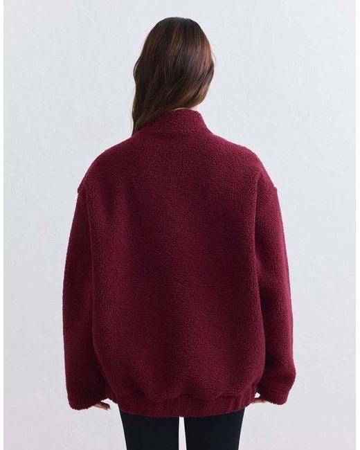 Aim'n Red Merlot Pile Coach Jacket