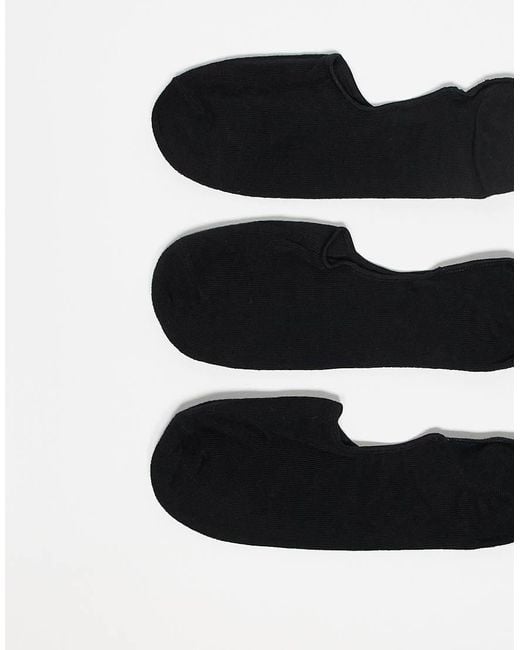 Jack & Jones Black 10 Pack Invisible Liner Socks for men