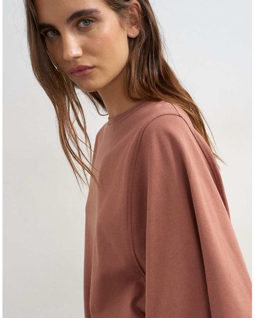 TOPSHOP Red Batwing T-shirt