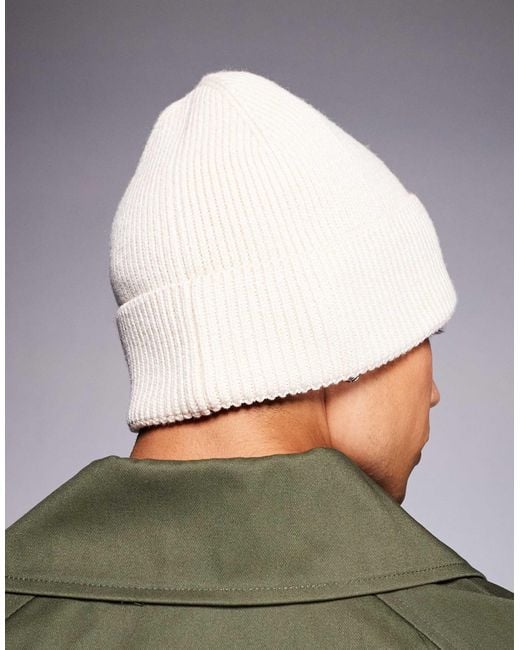 River Island Green Knitted Beanie for men