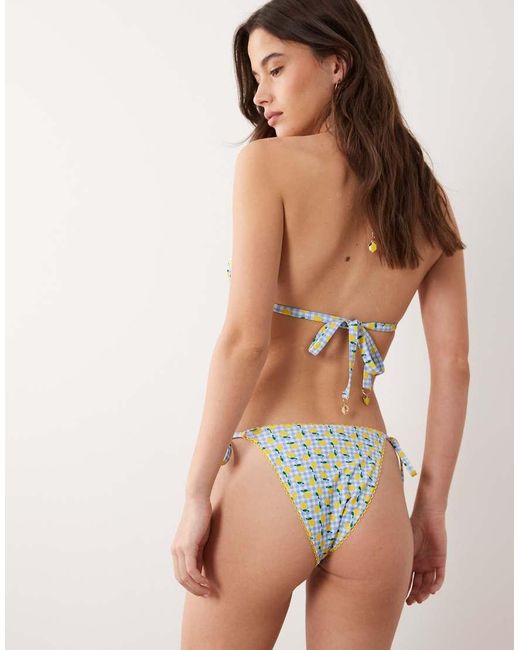 Peek & Beau Natural Tie Side Bikini Bottoms