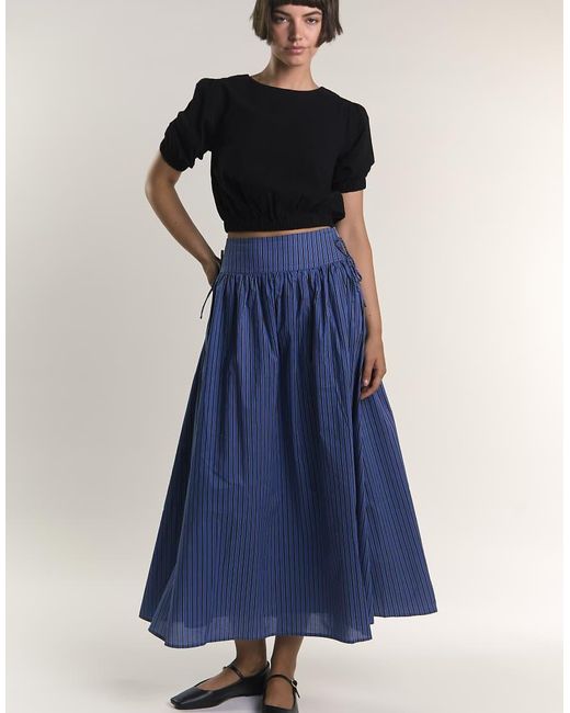 Glamorous Black Puff Sleeve Crop Top