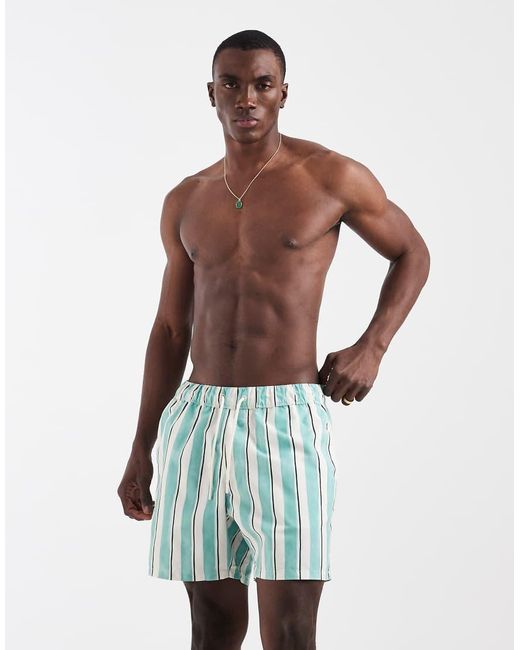 ASOS Green Swim Shorts for men
