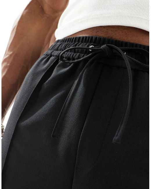 Collusion – elegante pull-on-jogginghose in Black für Herren
