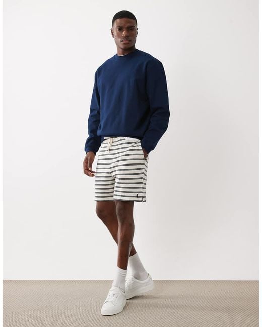 Polo Ralph Lauren Blue Icon Logo Co-ord Knitted Striped Shorts for men