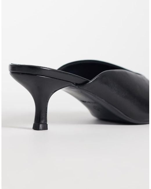 SEQWL Black Maybach High Vamp Mules