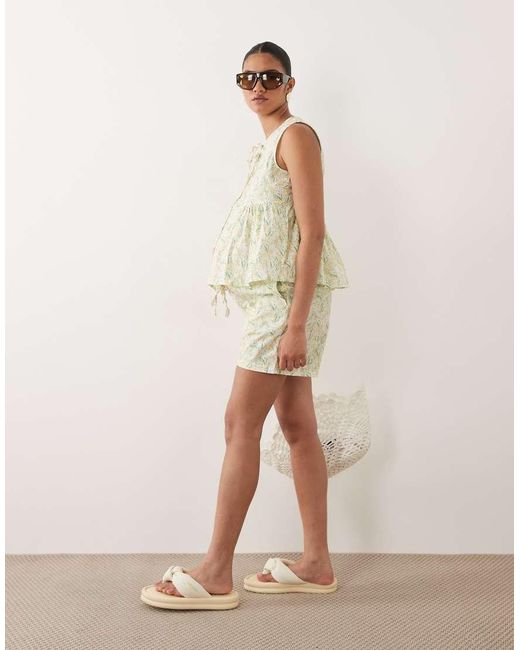Mama.licious Natural Mamalicious Maternity Drawstring Short Co-Ord
