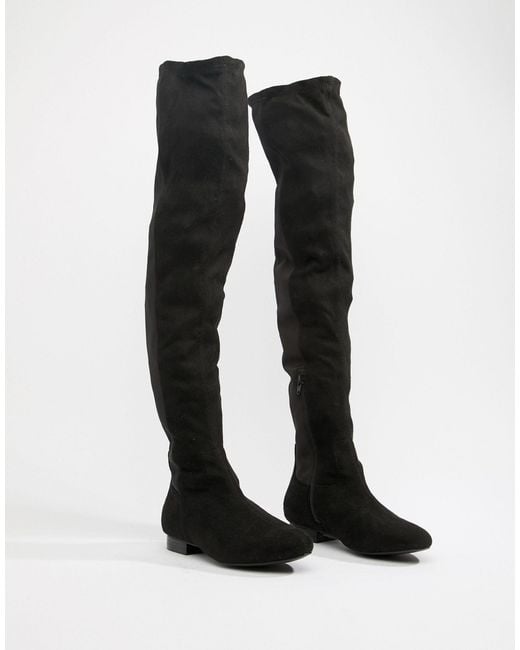 wide leg thigh high boots