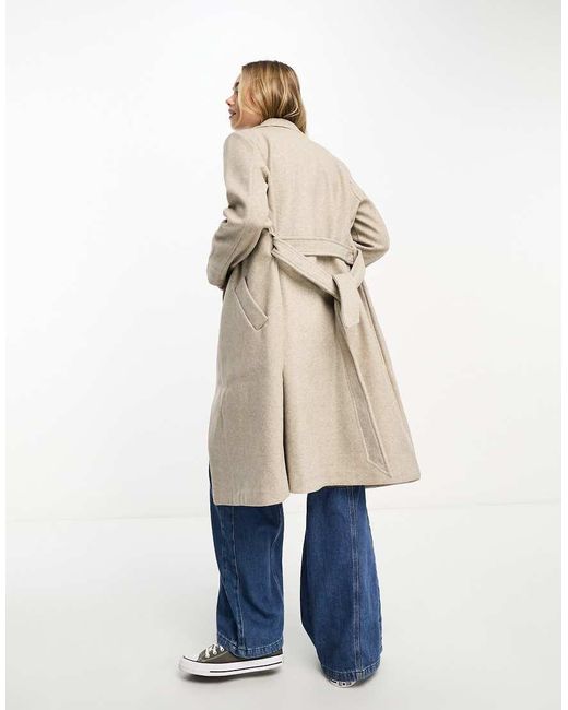 Vero Moda Blue Belted Formal Midi Coat