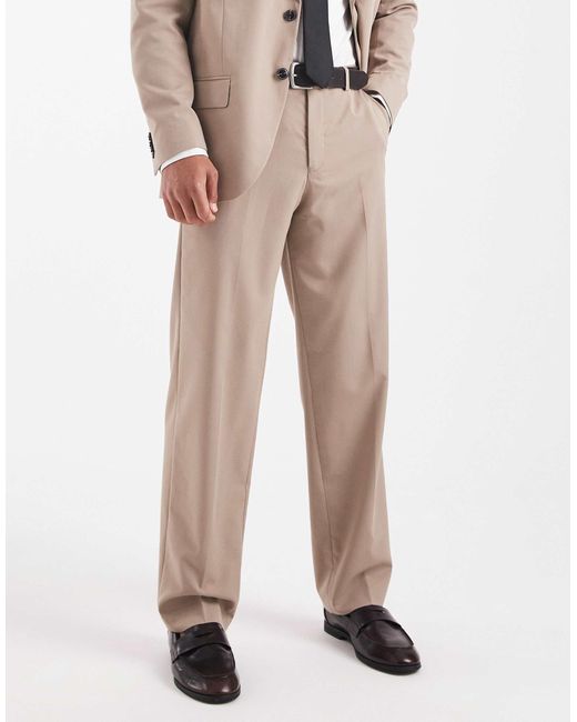 Jack & Jones Natural Premium Franco Relaxed Fit Suit Trouser for men