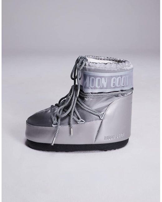 Moon Boot Black Icon Low Glance Boots