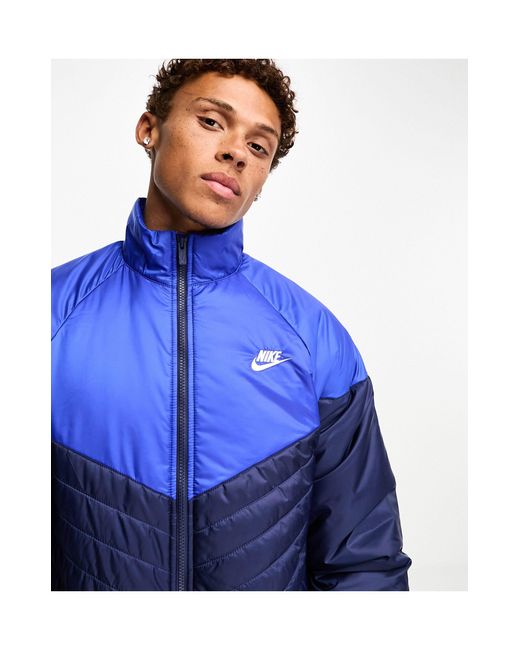 Nike – windrunner – mittelschwere pufferjacke in Blue für Herren