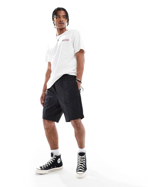 New Look Blue Tech Zip Short for men
