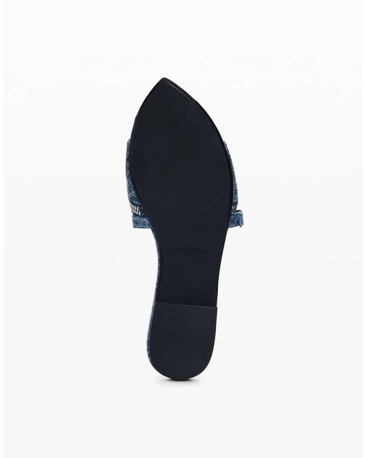 Desigual Blue Flat Denim Sandal
