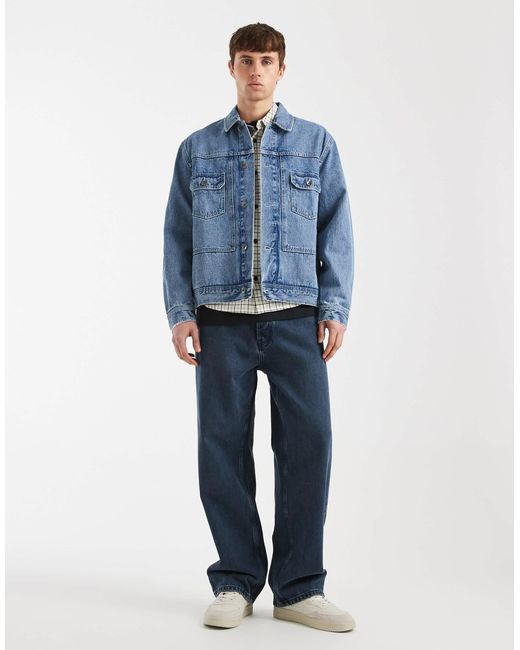 Redefined Rebel Blue Abel Denim Jacket for men