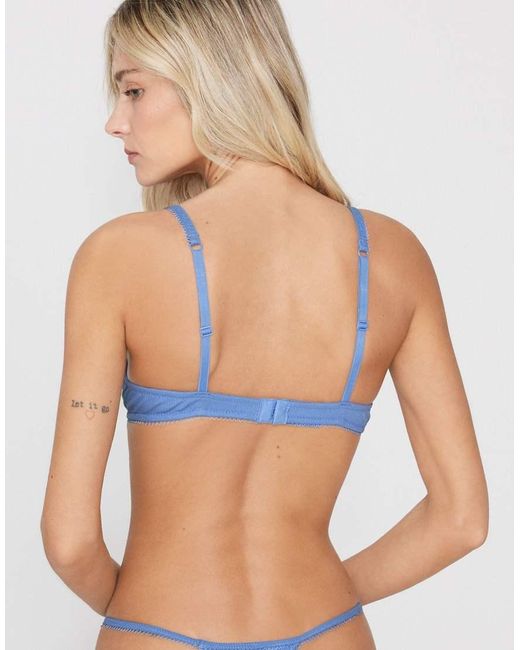Tezenis Blue Athens Cotton Cutie Push-Up Bra