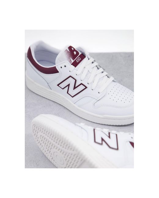 New Balance 480 Court Trainers in White for Men | Lyst