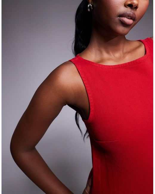 ASOS Red – stretch-minikleid aus denim