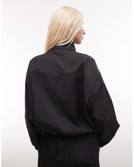 ASOS Black Weekend Collective Co-ord Nylon Funnel Neck Windbreaker
