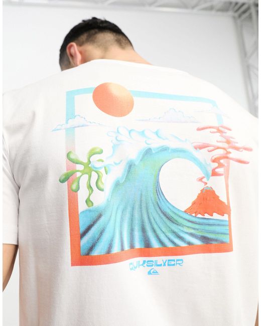 Quiksilver White Ocean Bed T-shirt for men