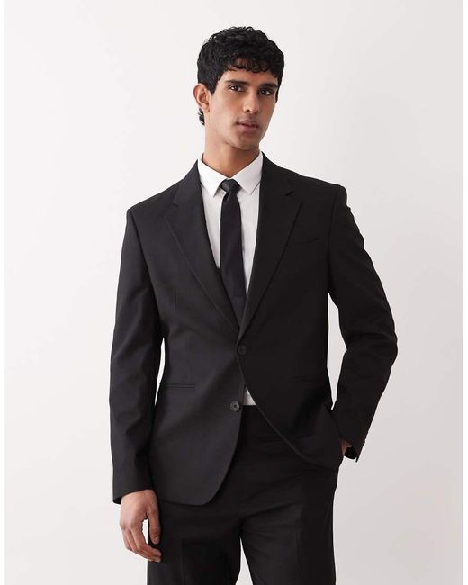 ASOS Black Slim Suit Blazer for men