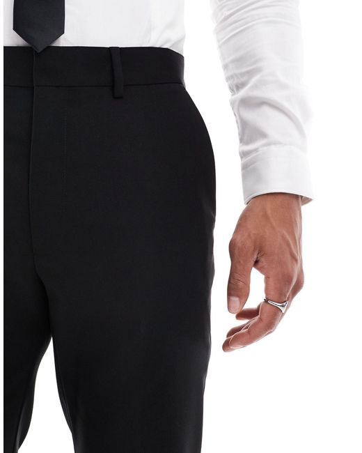 ASOS Black Slim Suit Trousers for men