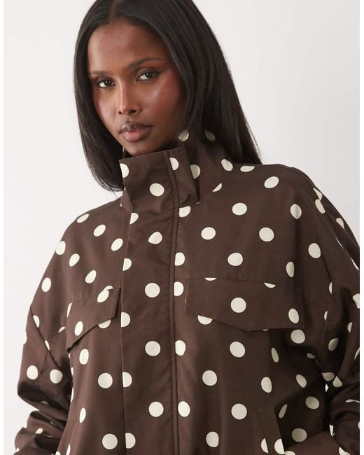 Kaiia Multicolor Exclusive Technical Button Up toggle Detailing Funnel Neck Jacket
