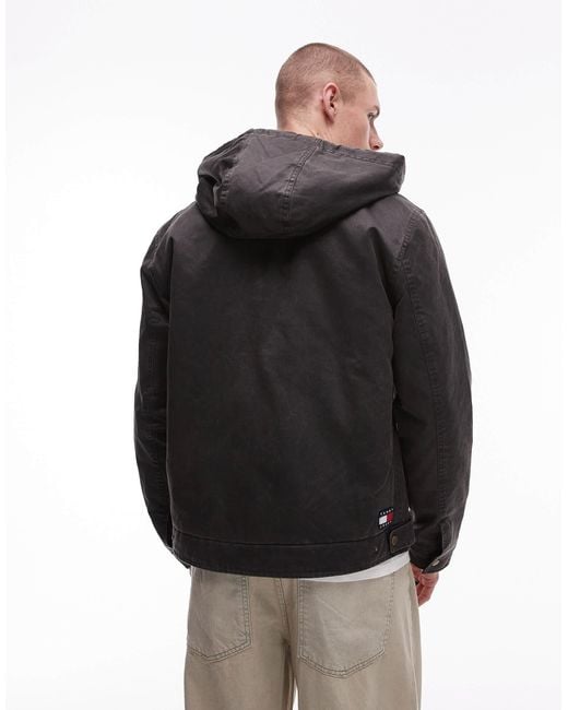 Tommy Hilfiger – jeansjacke in Black für Herren