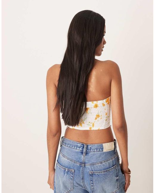 Glamorous Blue Strapless Tops