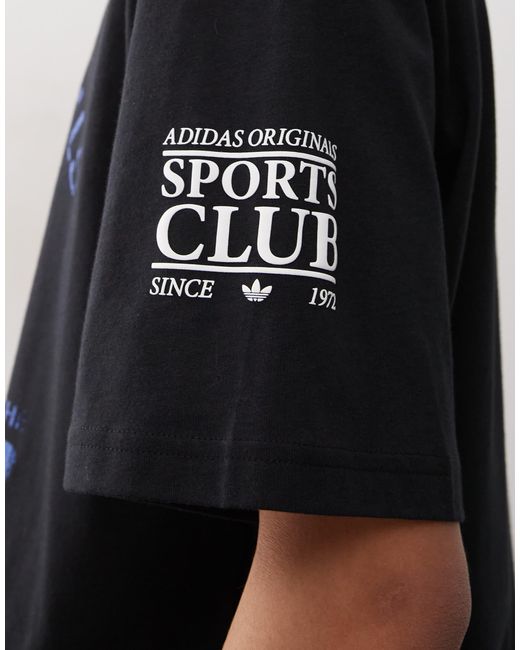 Adidas Originals Black Sport Unisex 90s Soccer T-shirt