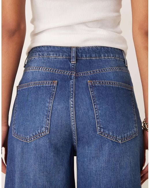 ASOS Blue Wide Leg Palazzo Jean