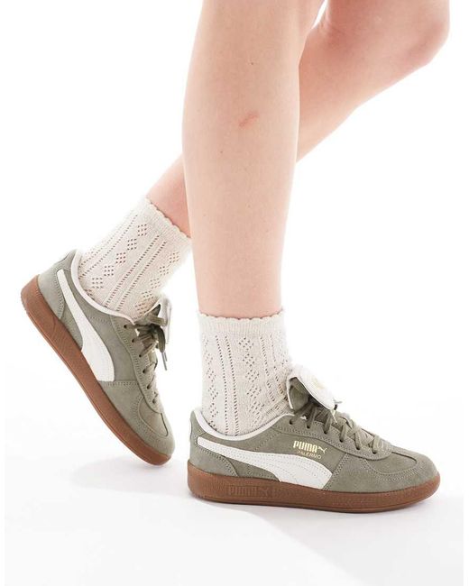 PUMA White Palermo Premium Trainers