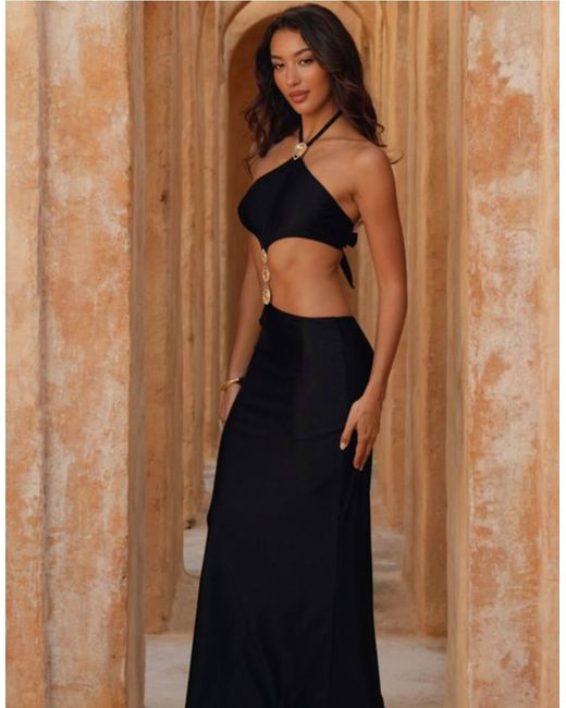 Moda Minx Blue Kamila Maxi Dress