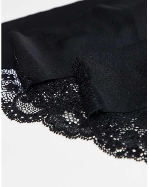 Pack De 3 Braguitas Negras De Encaje De Vero Moda de color Black