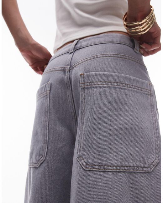 TOPSHOP Gray – jeans-jorts