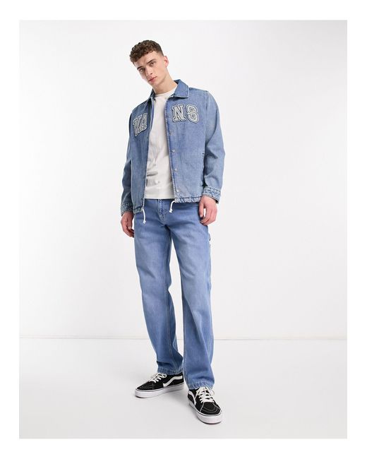 Vans Denim Torrey Coach Jacket in Blue for Men | Lyst