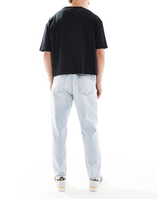 Bershka Black Loose Fit Jeans for men