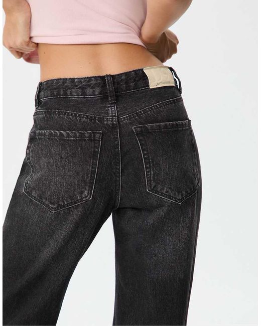 Stradivarius White D92 Wide Leg Jeans