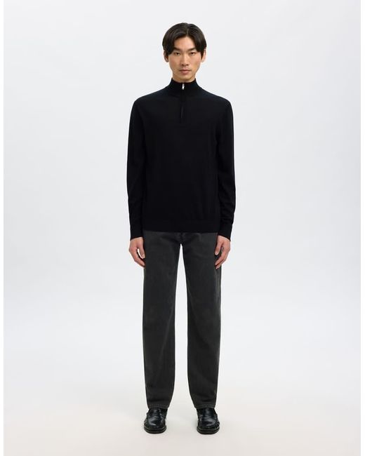SELECTED Blue Straight Fit Jeans for men