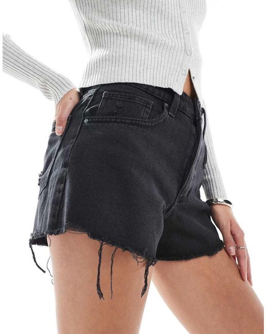 Cotton On Gray Original Raw Edge Denim Shorts