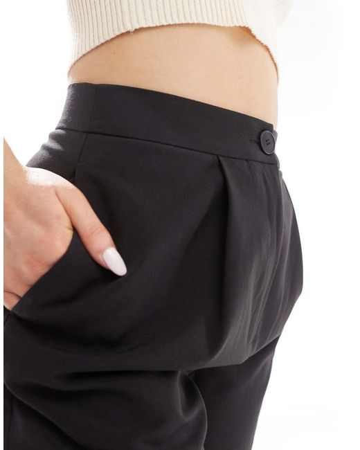 ASOS Blue Hourglass Tailored Wide Leg Dad Trousers