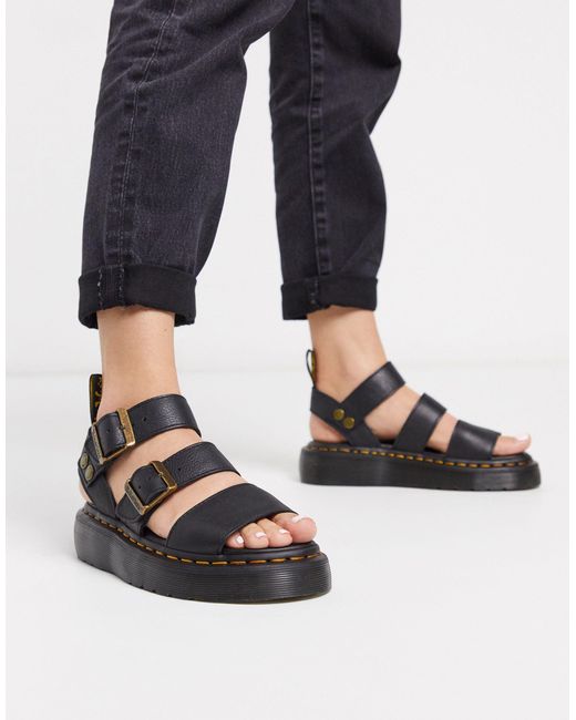 chunky sandals black