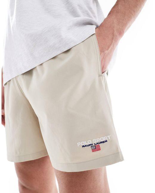Polo Ralph Lauren – sport capsule travler – badeshorts in White für Herren