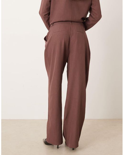 Aware Multicolor Wide Leg Tailored Trousers Co-ord
