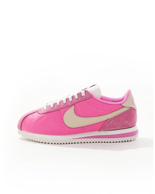 Nike Pink Cortez Txt Suede Trainers