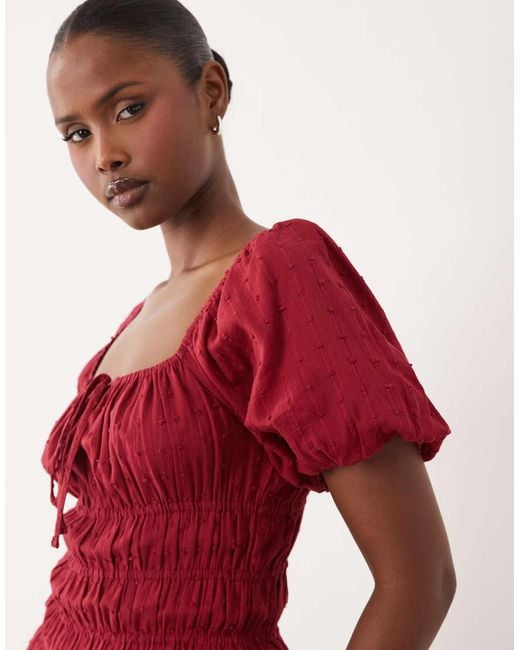Wednesday's Girl Red Wednesdays Girl Mini Tea Dress