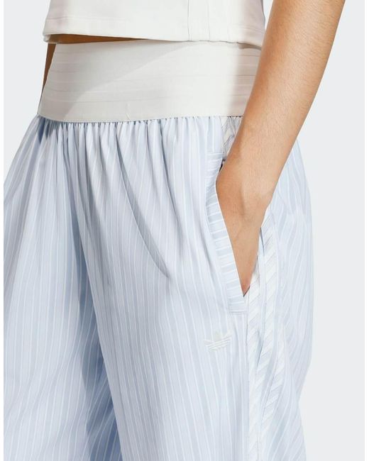 Adidas Originals Blue Poplin Pants